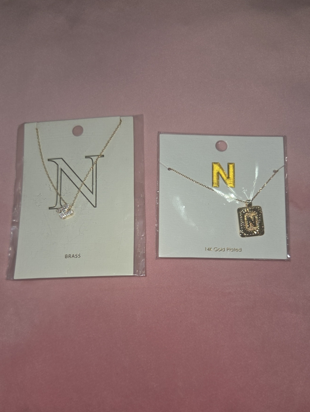Gold Initial 'N' Pendant Necklace - Elegant Women’s Jewelry
